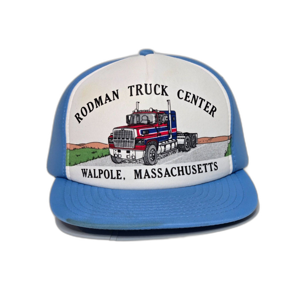 Vintage Rodman Truck Center Snapback Hat | Sportcap | One Size | Light Blue